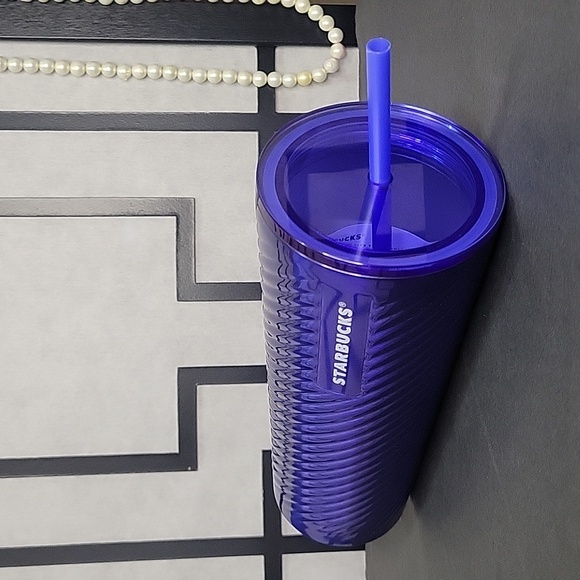 🆕️Starbucks Cold Cup Spring Release Steel (Blue Swirl) Insulated Tumbler 24 oz - Picture 4 of 13